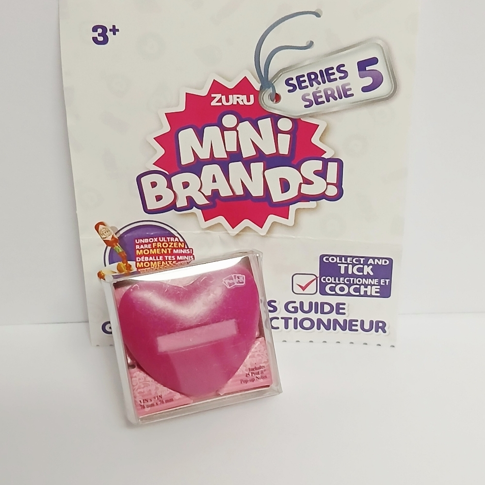 Zuru Mini Brands Series 5 Heart Shaped Post-It Pop Up Note Dispenser